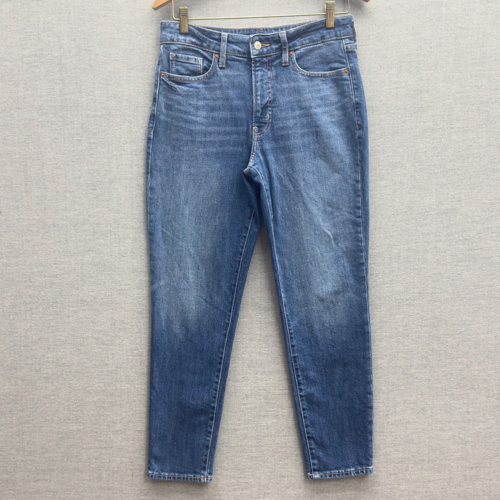 Old Navy OG Straight High Rise Jeans Secret Slim Pockets Medium‎ Wash Size 4